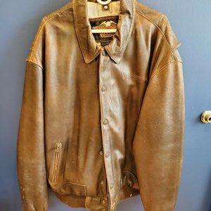 Harley Davidson Brown Leather Jacket 3XL Motorcycle XXXL Biker